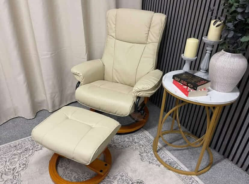 Swivel Armchair And Stool