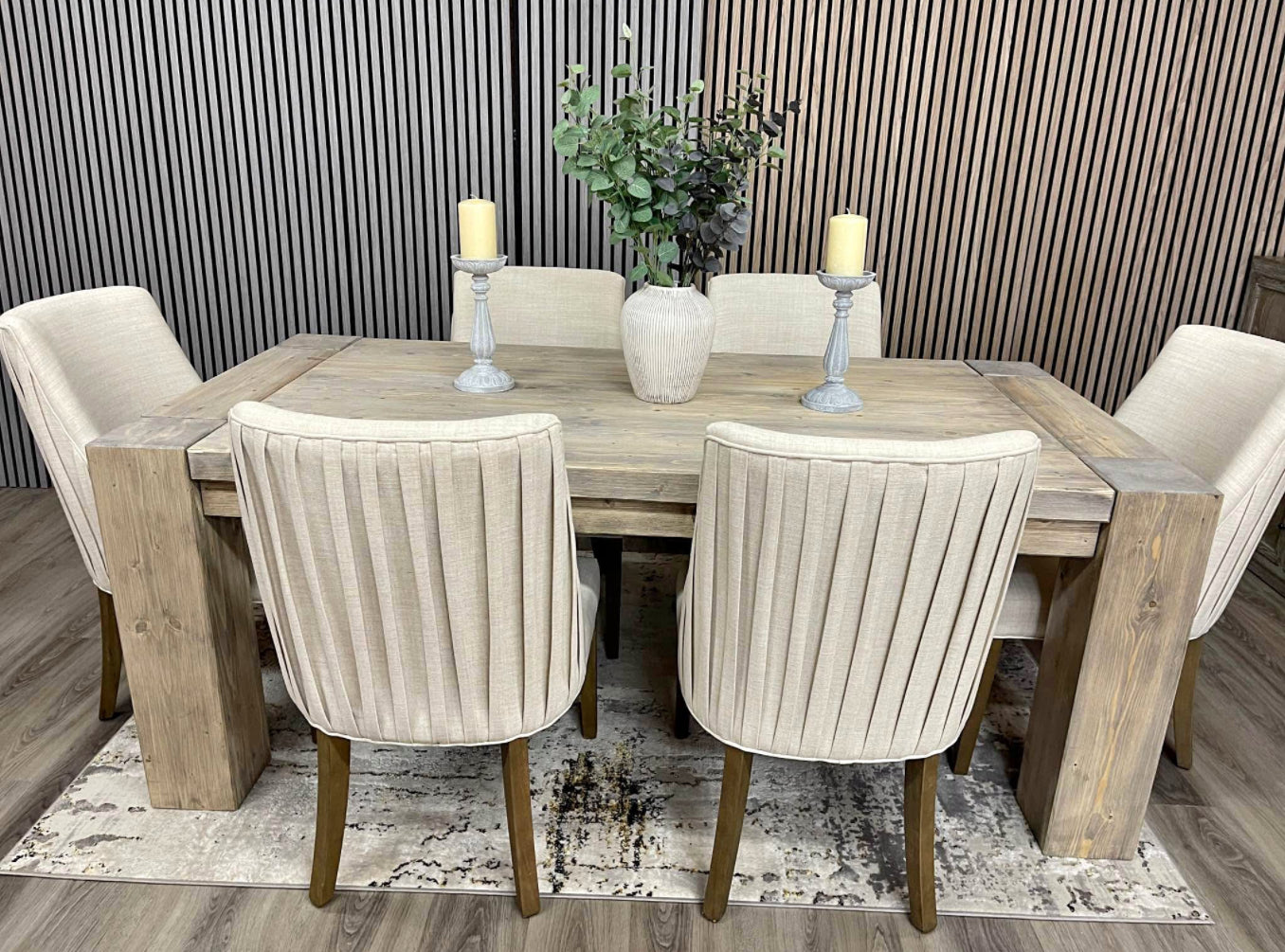 Montana Dining Table and 6 Cotswold Chairs