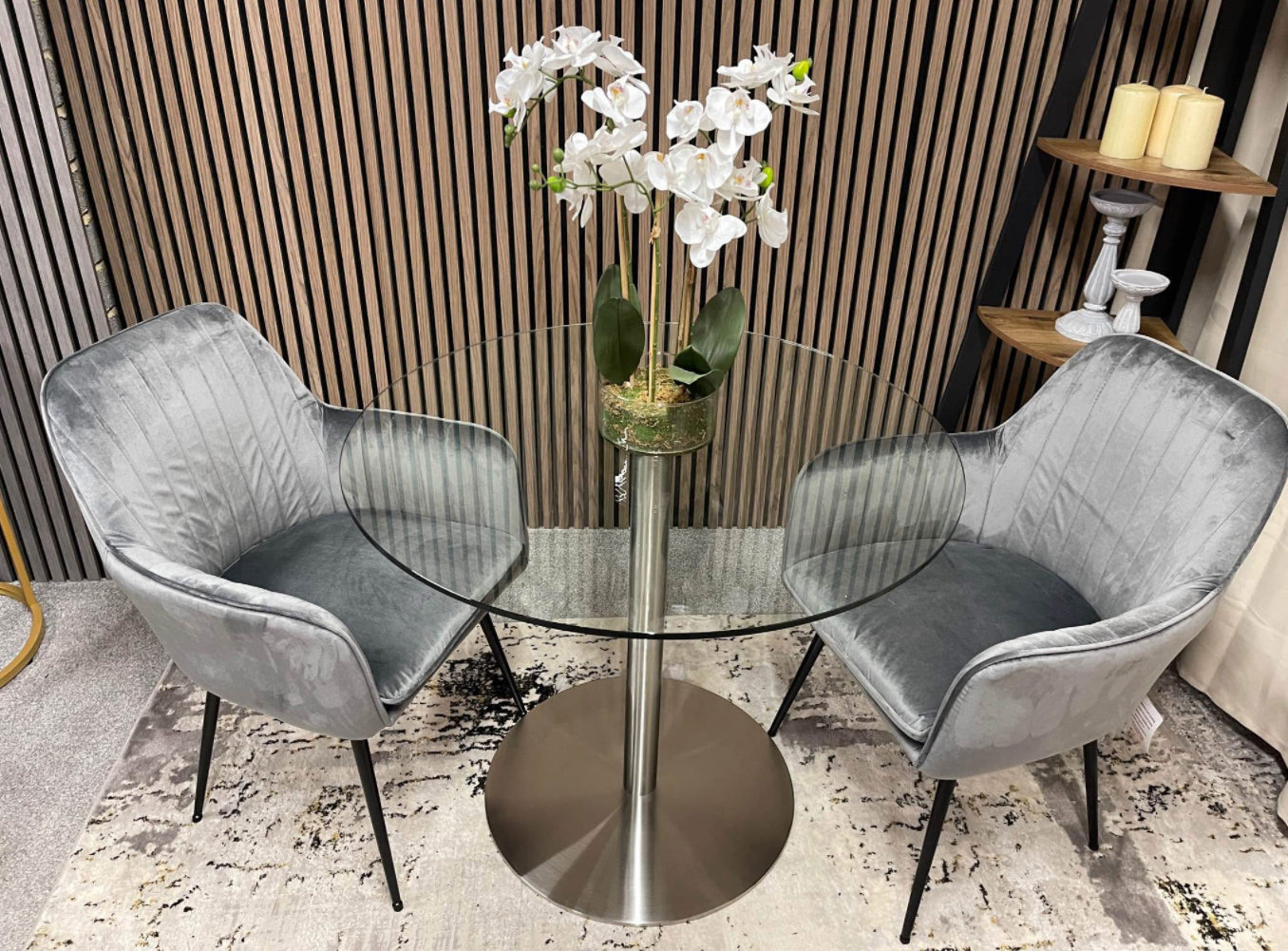 Dining table and 2 chairs