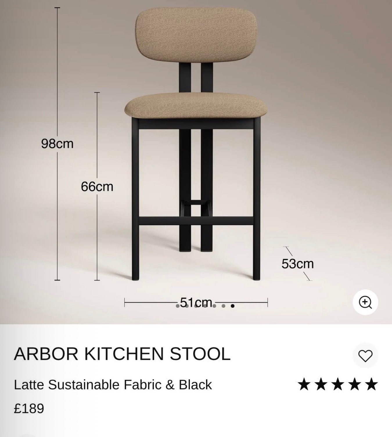 Arbor Kitchen Stools x3