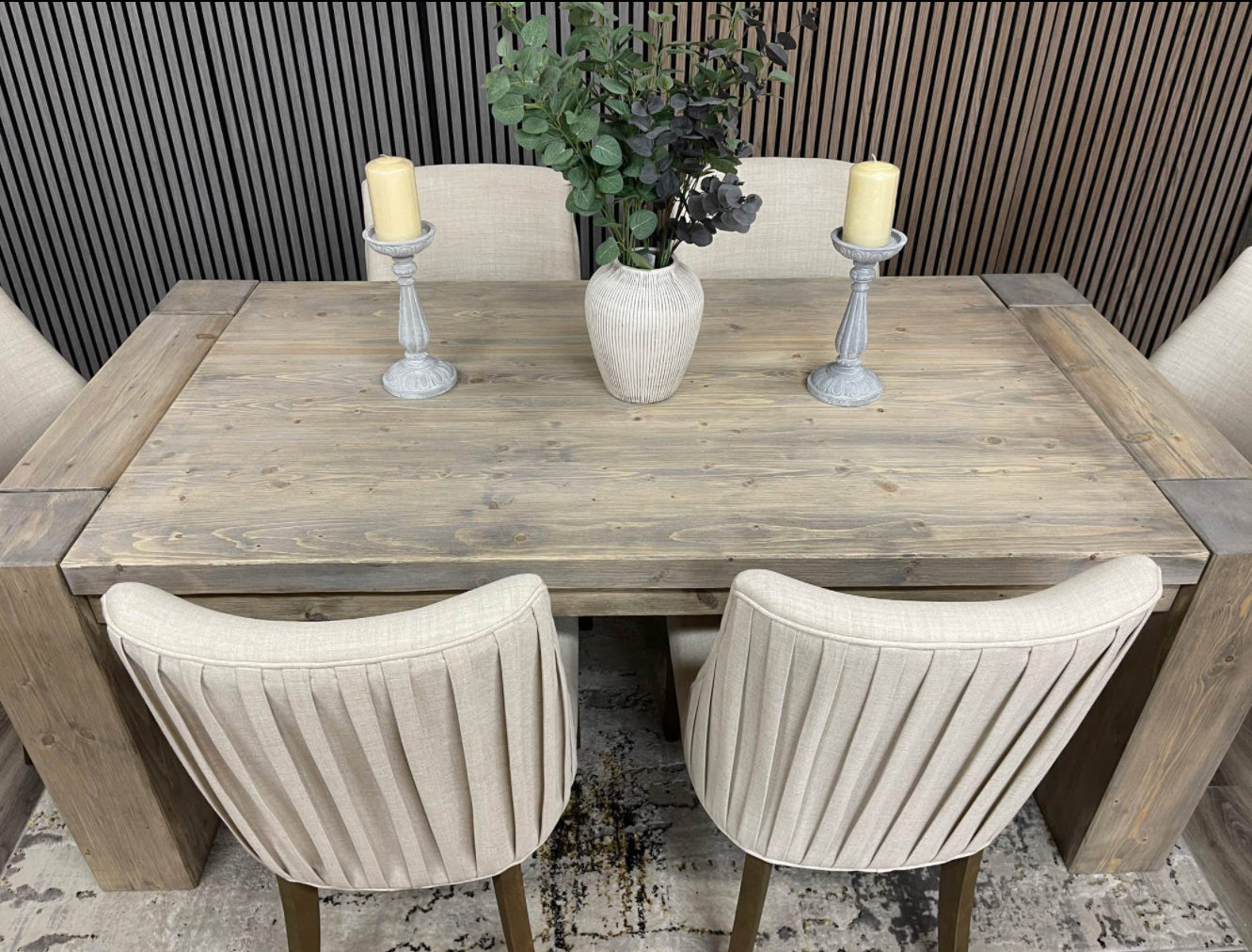 Montana Dining Table and 6 Cotswold Chairs