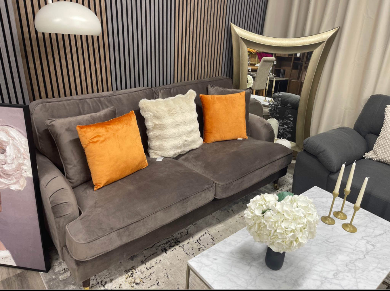 Velvet 3 Seater Sofa