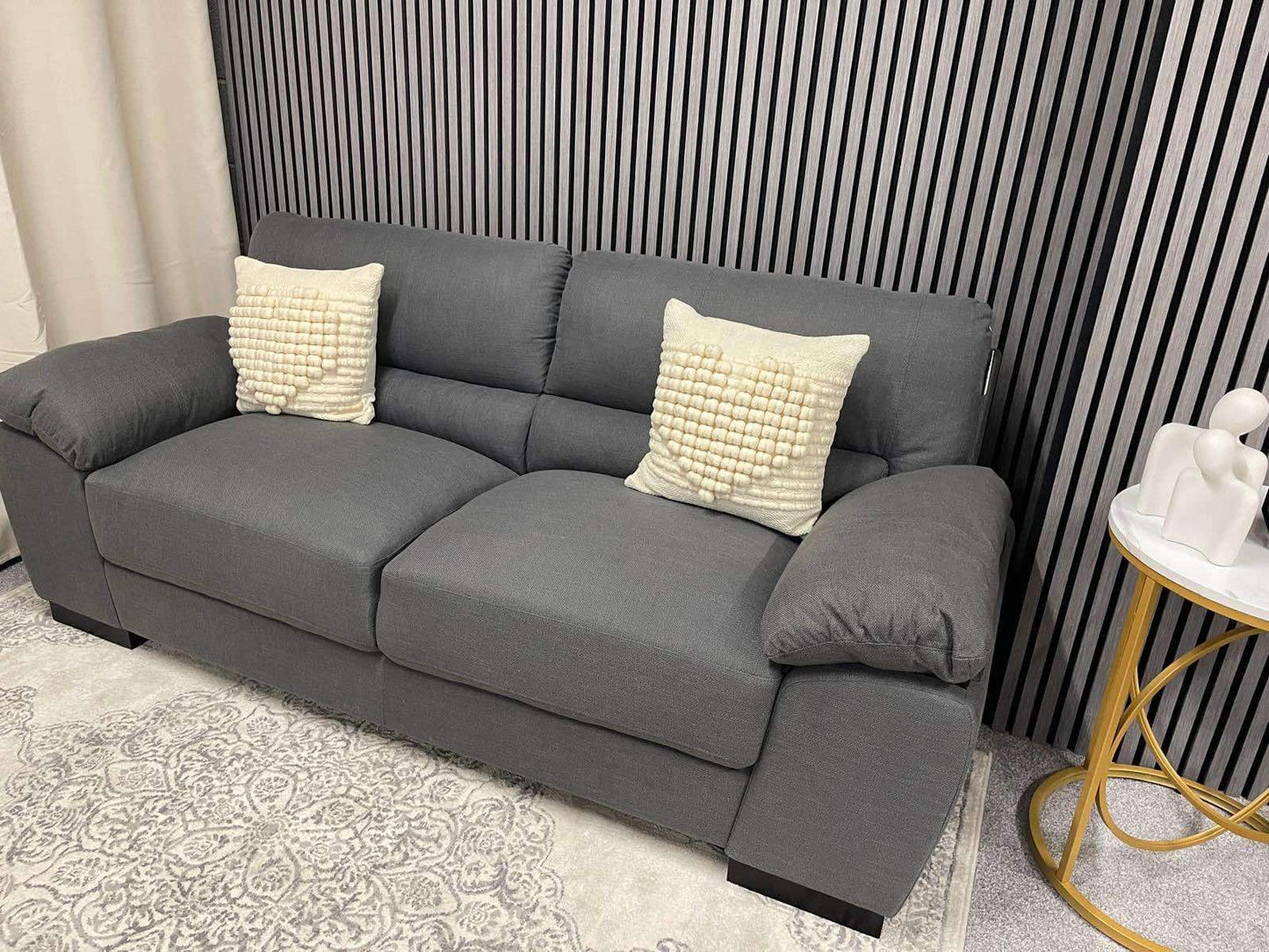 Grey 3 seater sofa