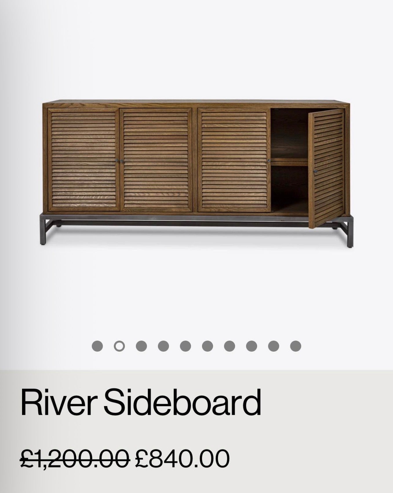 Natural Oak Large Sideboard