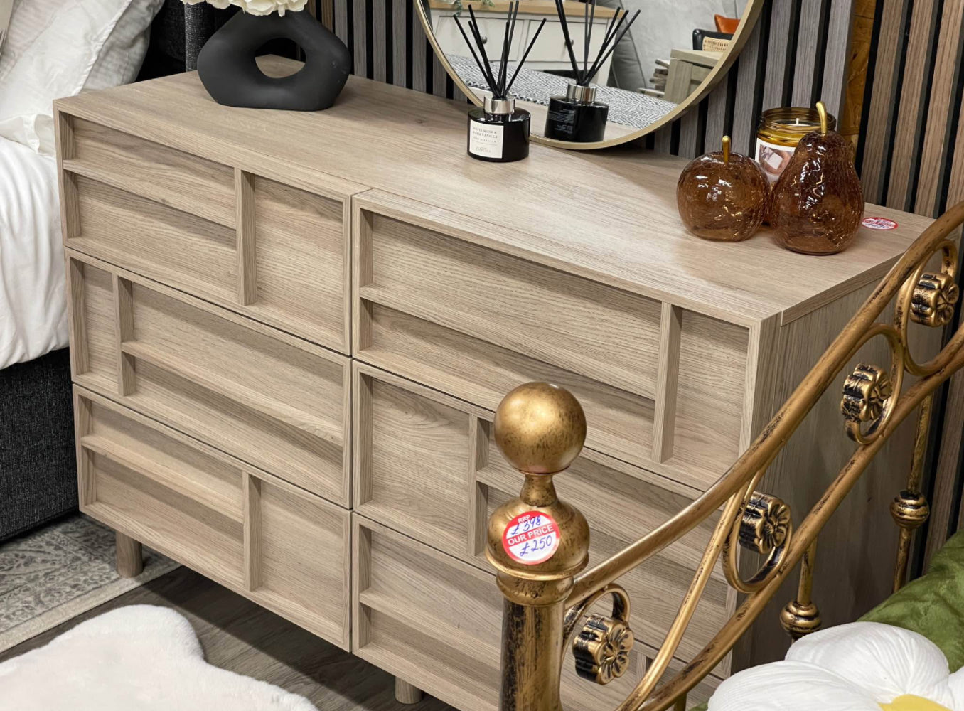 Next Light Oak Chest Of 6 Drawers
