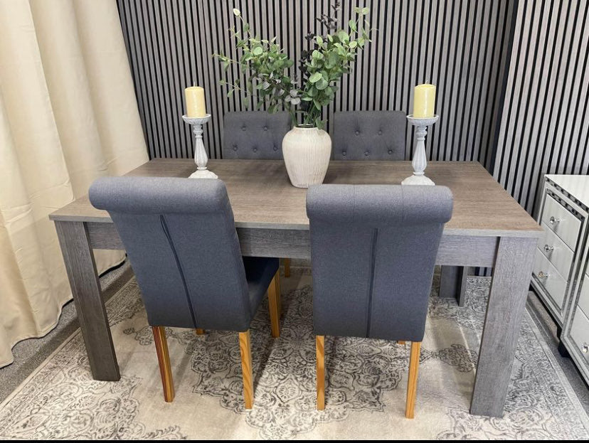 Dining table and 4 chairs