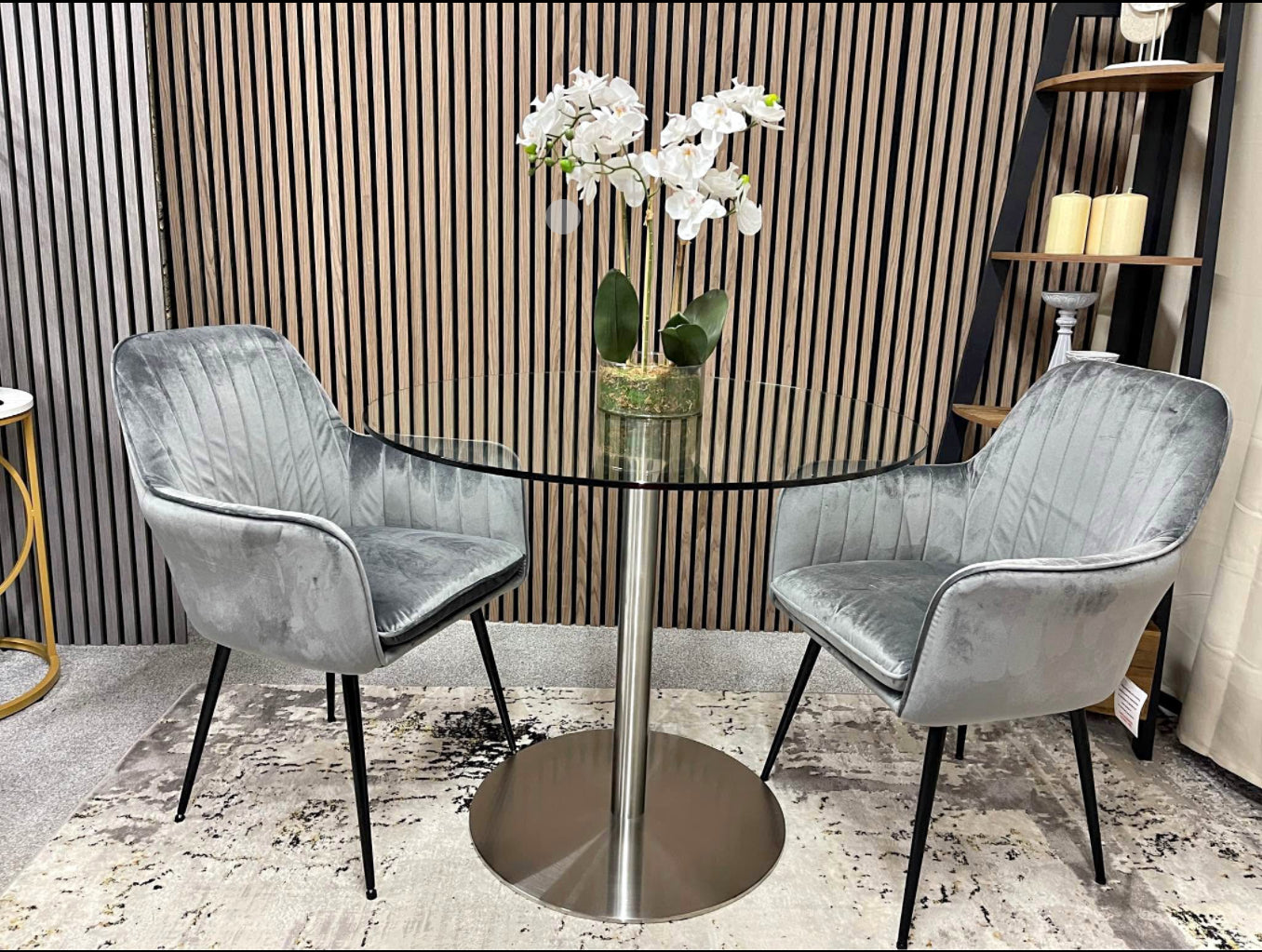 Dining table and 2 chairs