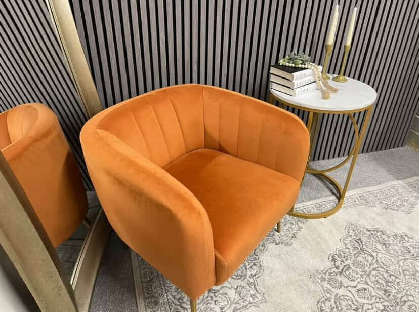 Orange Accent Sofa