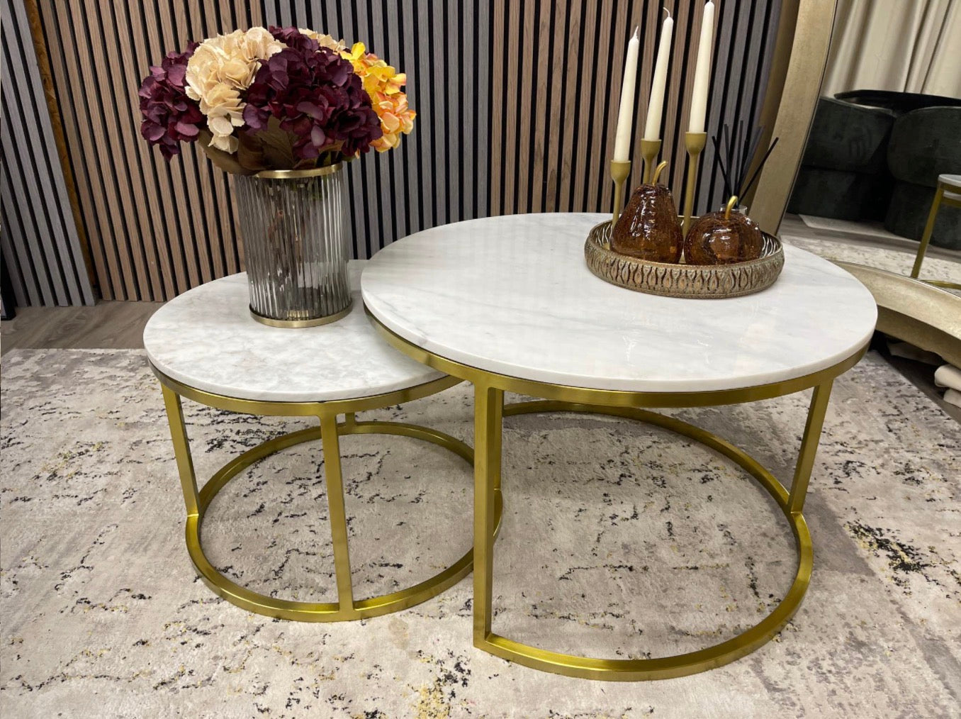 Madison Set Of 2 Round Nesting Coffee Tables