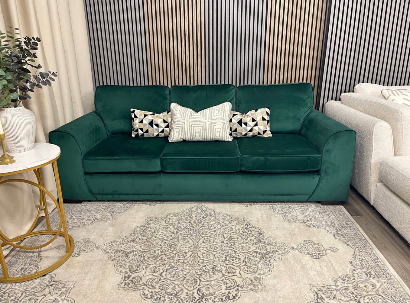DFS Velvet 4 Seater Sofa