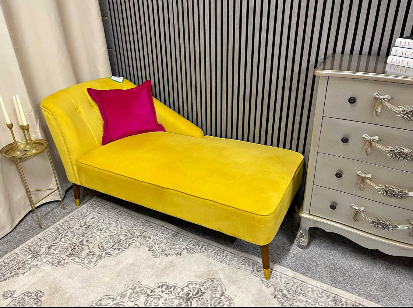 Velvet Chaise Lounge