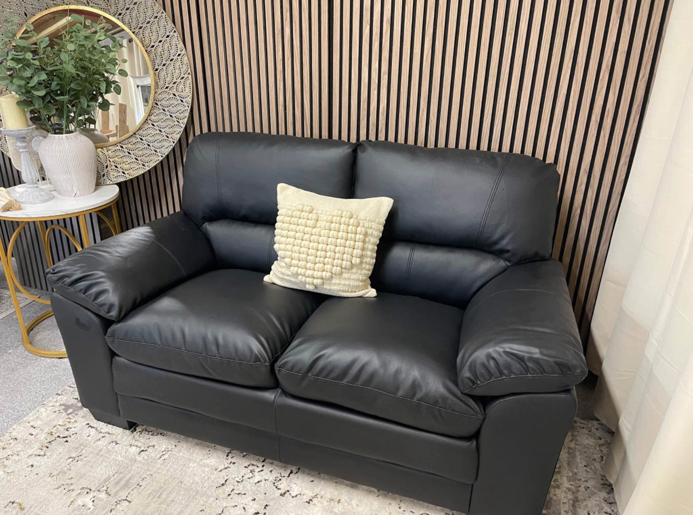 Brown Leather Sofa