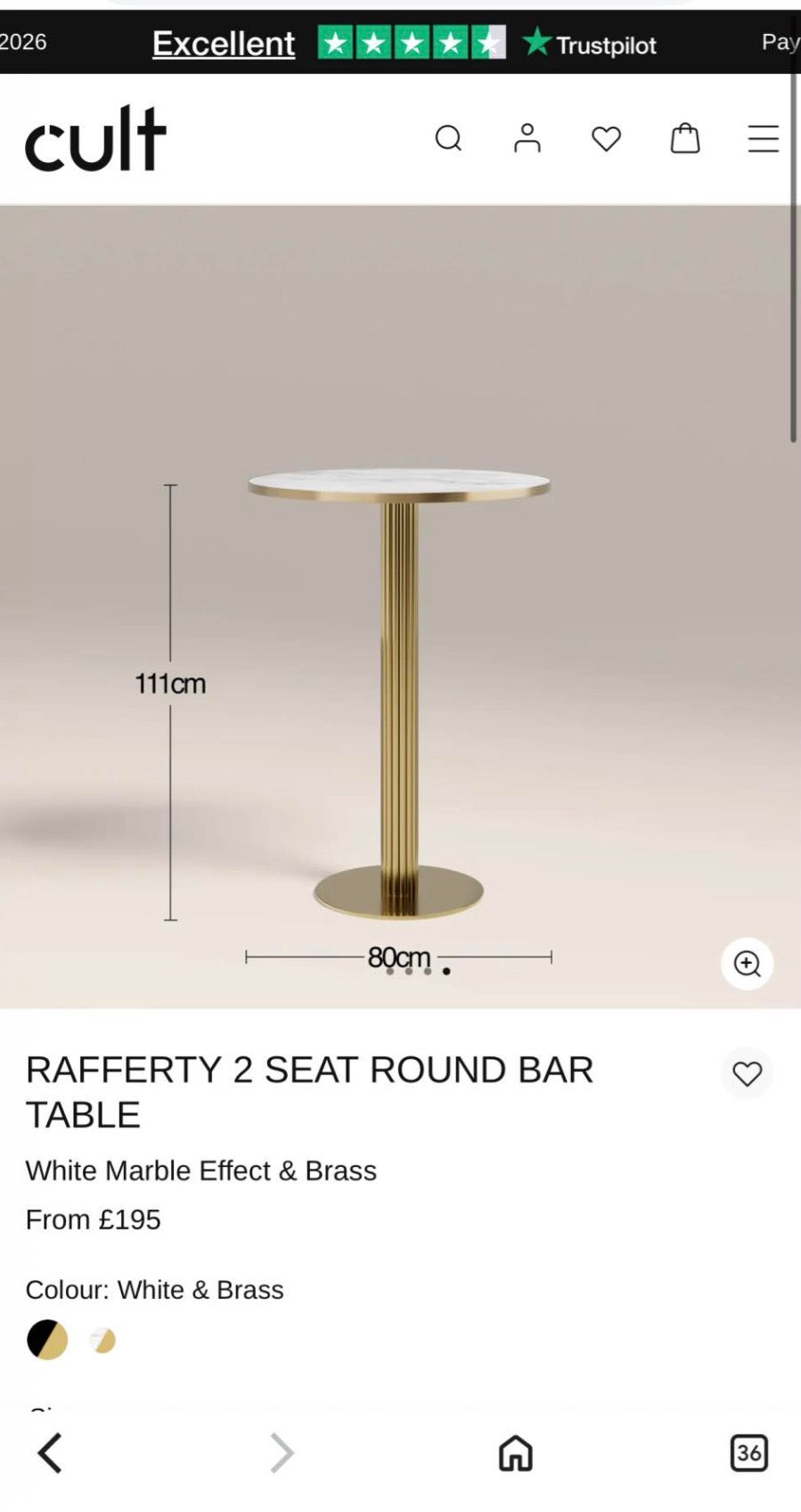 Round Bar Table