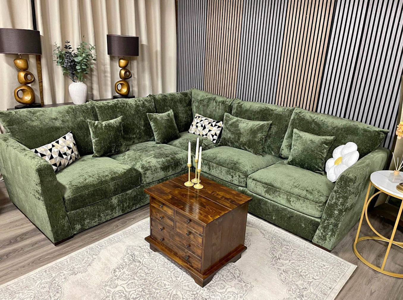 Green Corner Sofa