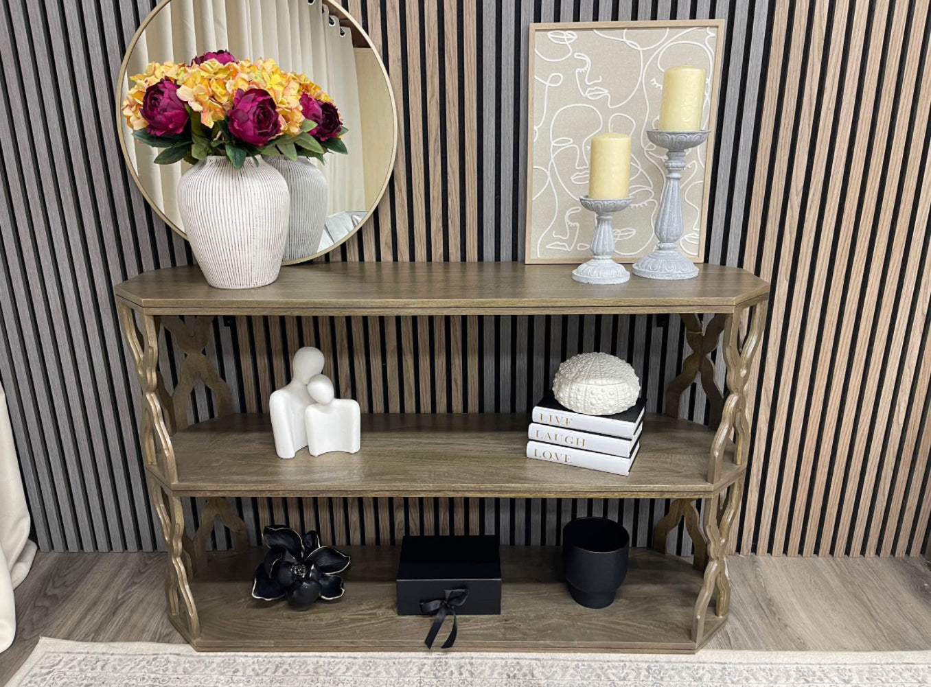 Laura Ashley Solid Mango Wood Console Table