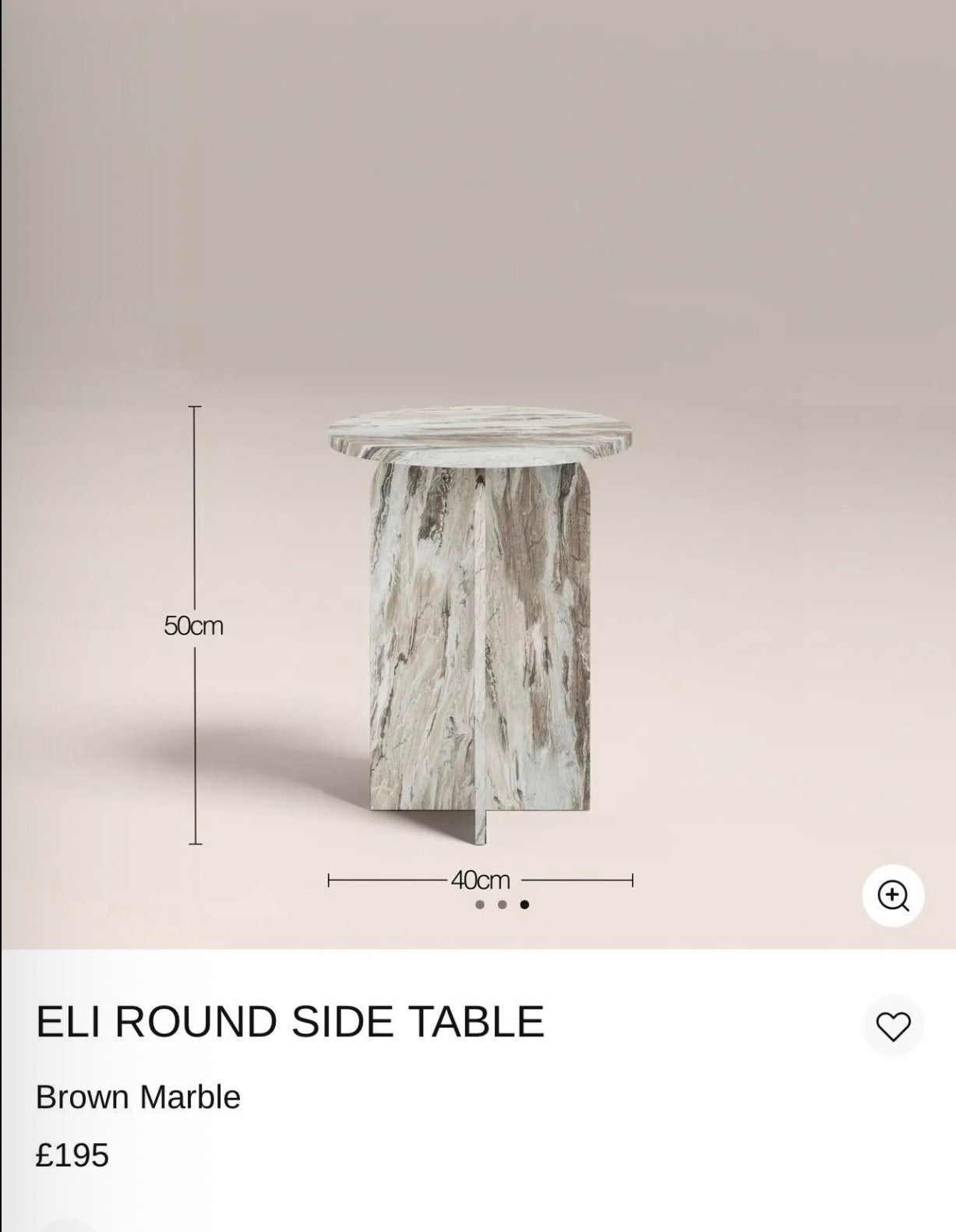 Marble Side Table