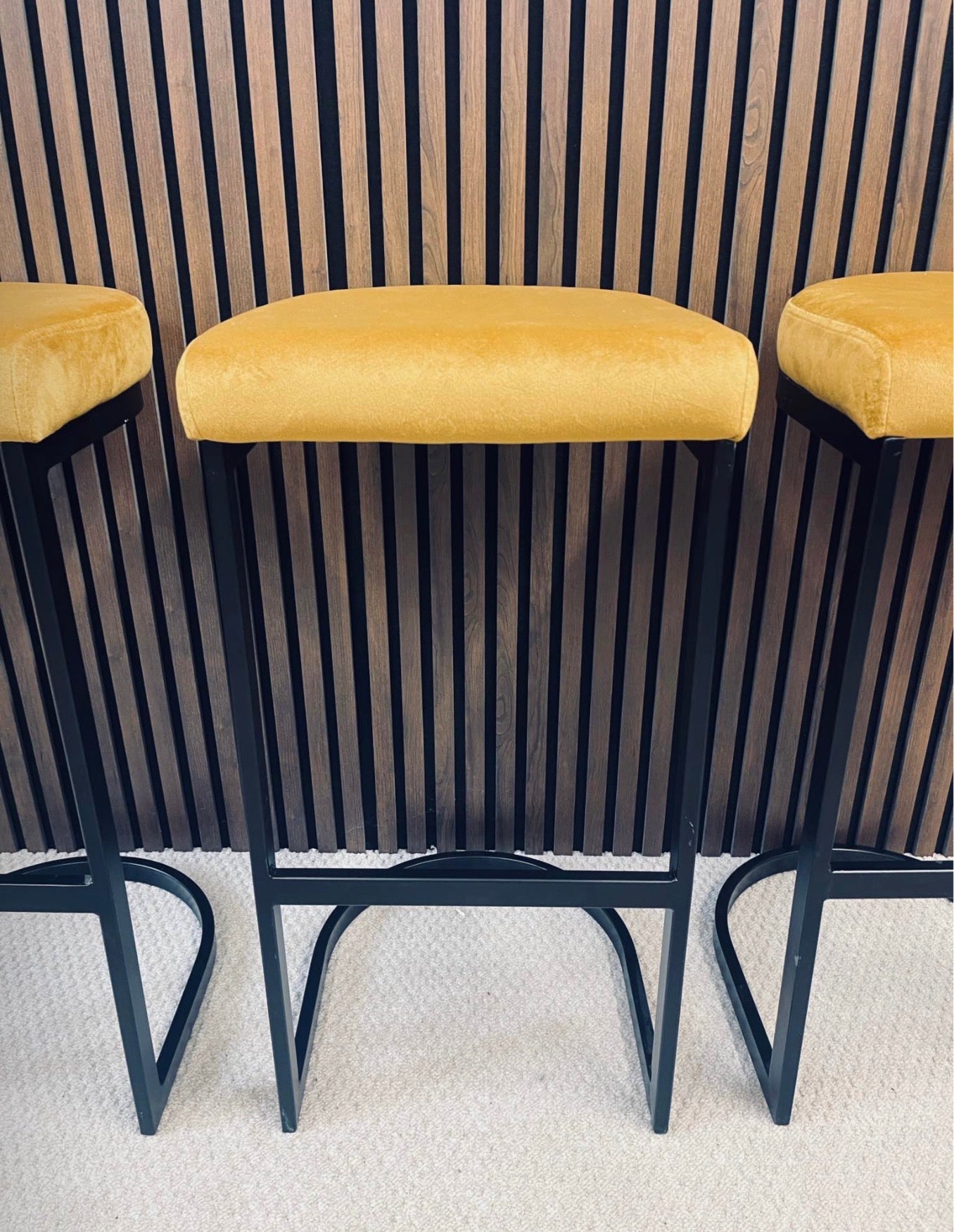 Mustard Yellow Barstool x3
