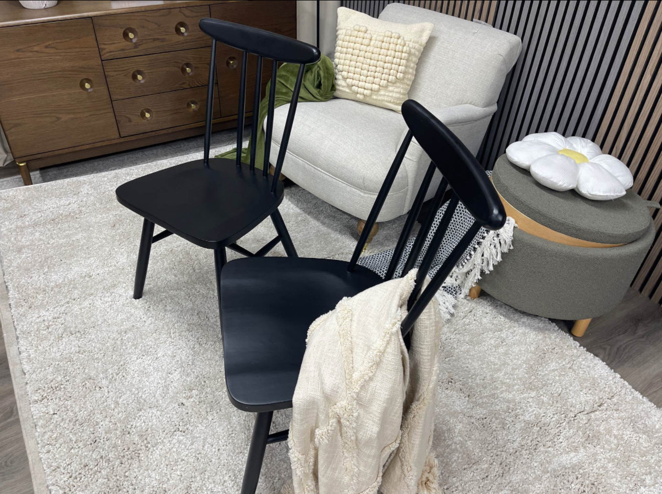 Next Dining Wooden Chairs x2