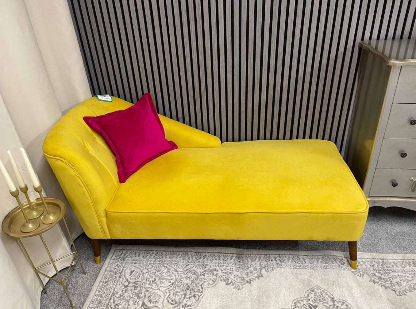 Velvet Chaise Lounge