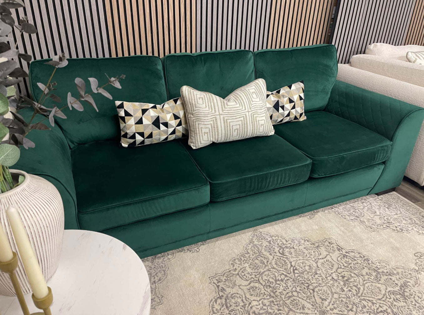DFS Velvet 4 Seater Sofa