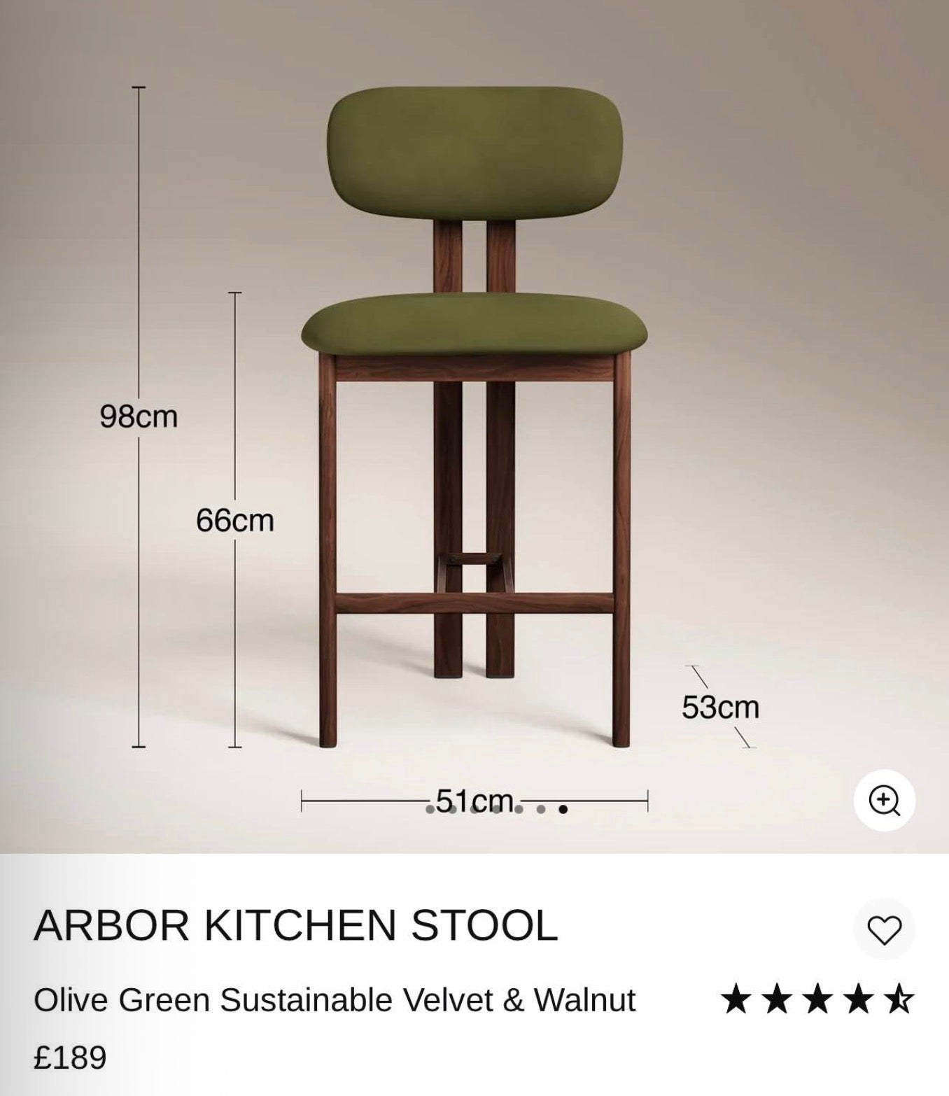 Arbor Kitchen Stools x2