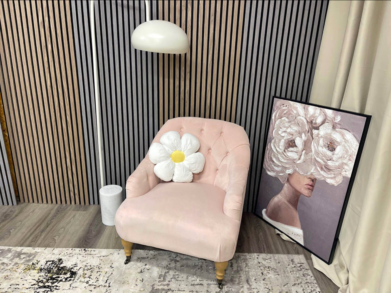Next Blush Pink Accent Chair
