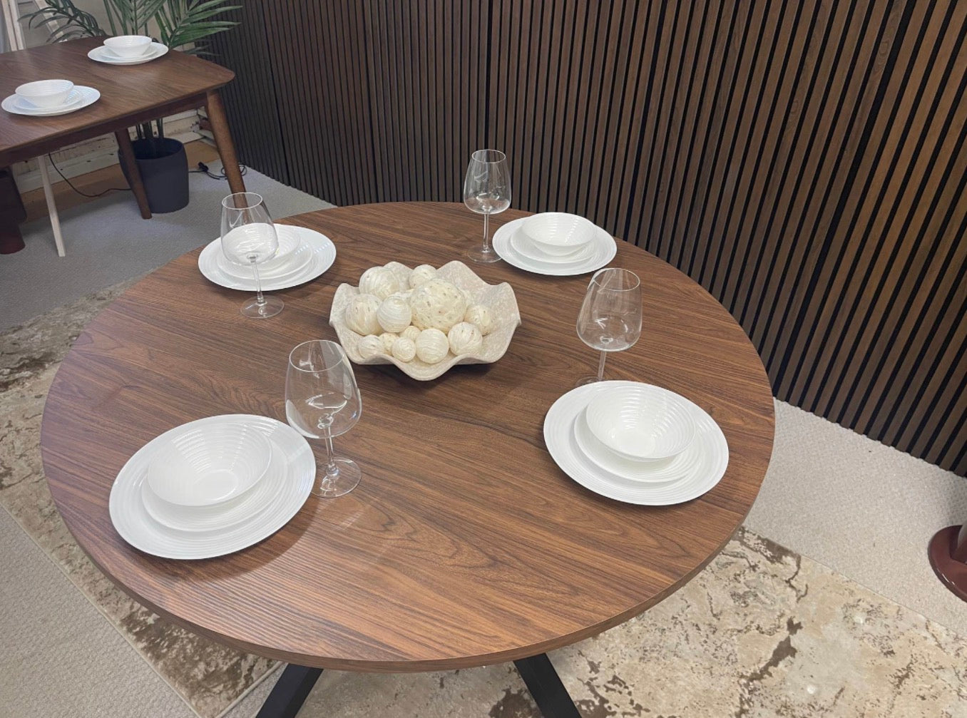 Round Wooden Dining Table