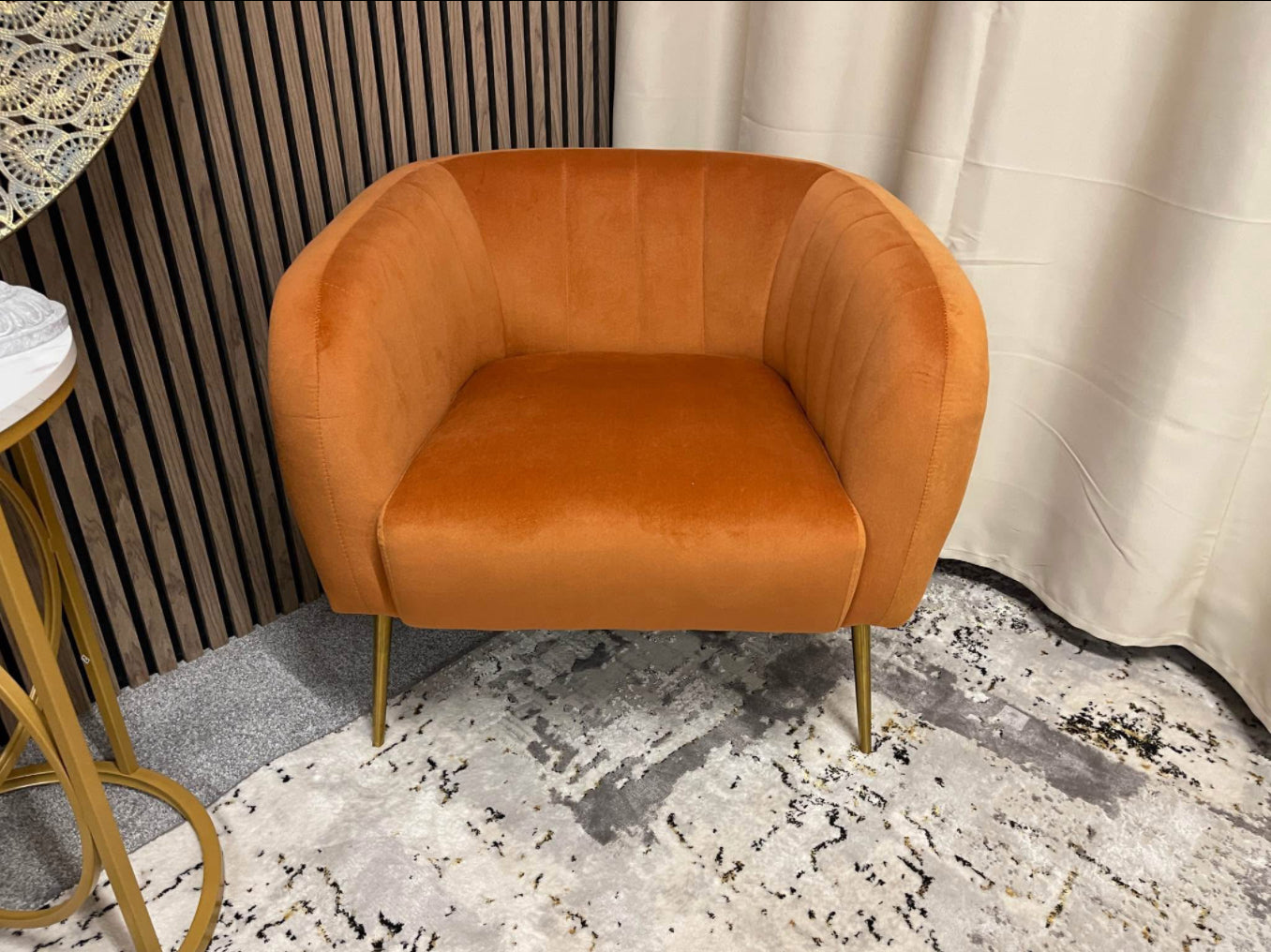 Burnt Orange Accent Chair