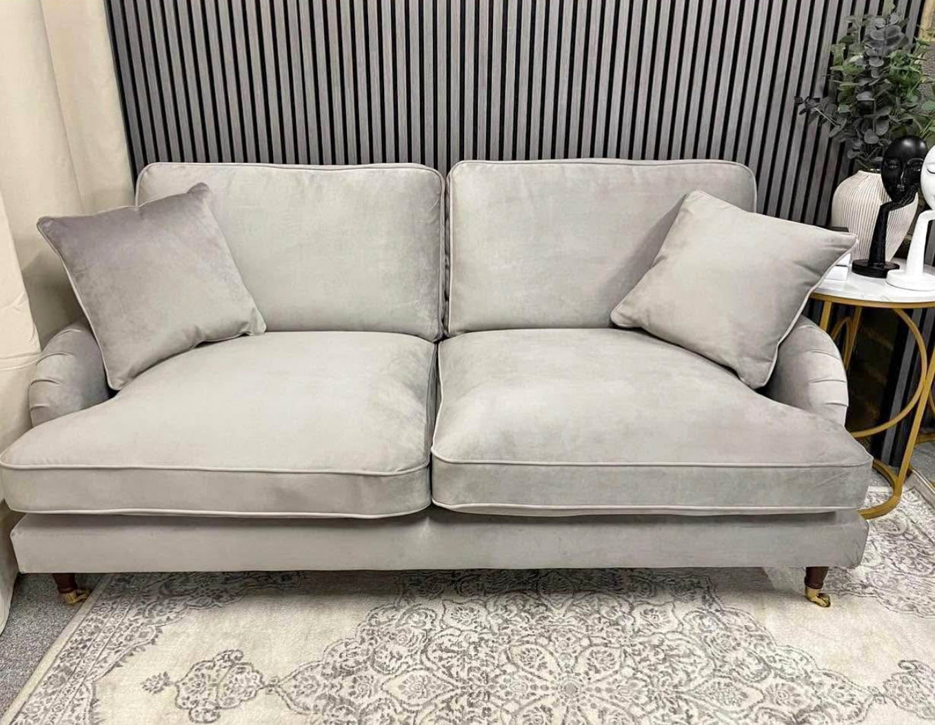 Grey Velvet Sofa
