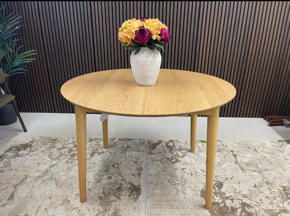 Montreux Round Wooden Extendable Dining Table