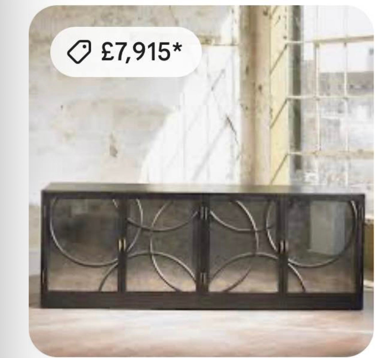 Large Black Oak Sideboard