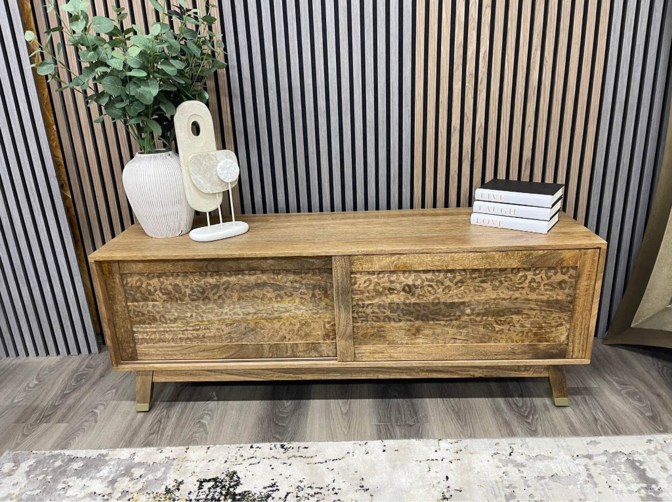 Next Mango Wood Tv Unit