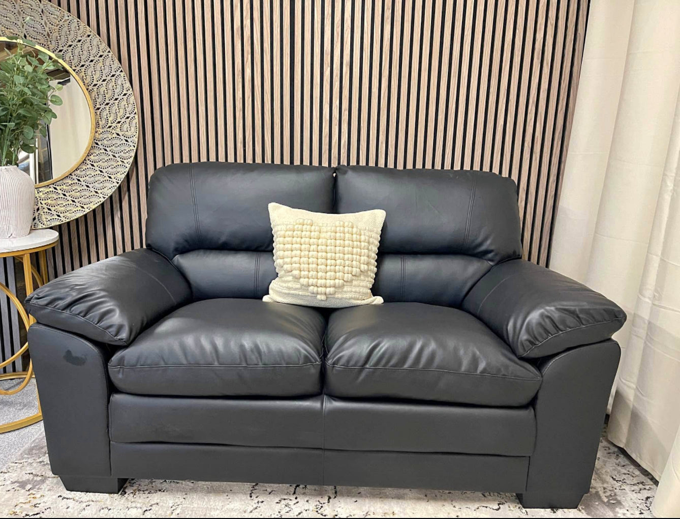 Brown Leather Sofa