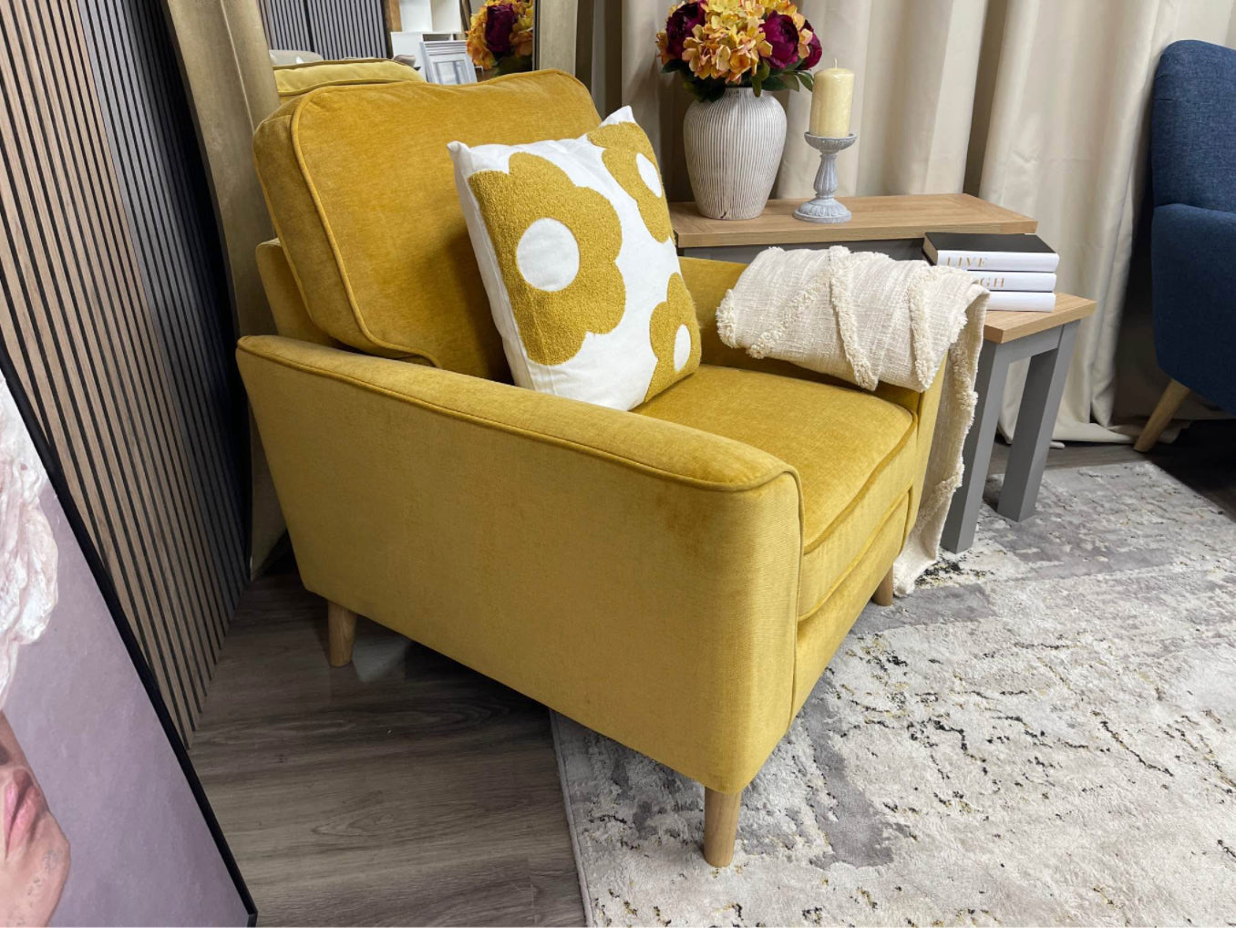 Next Ochre Yellow Stamford Armchair