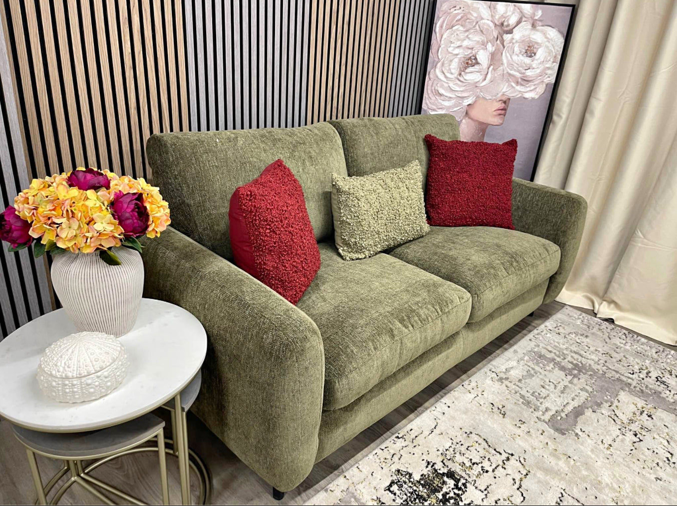 Next Aiden Moss Green Sofa