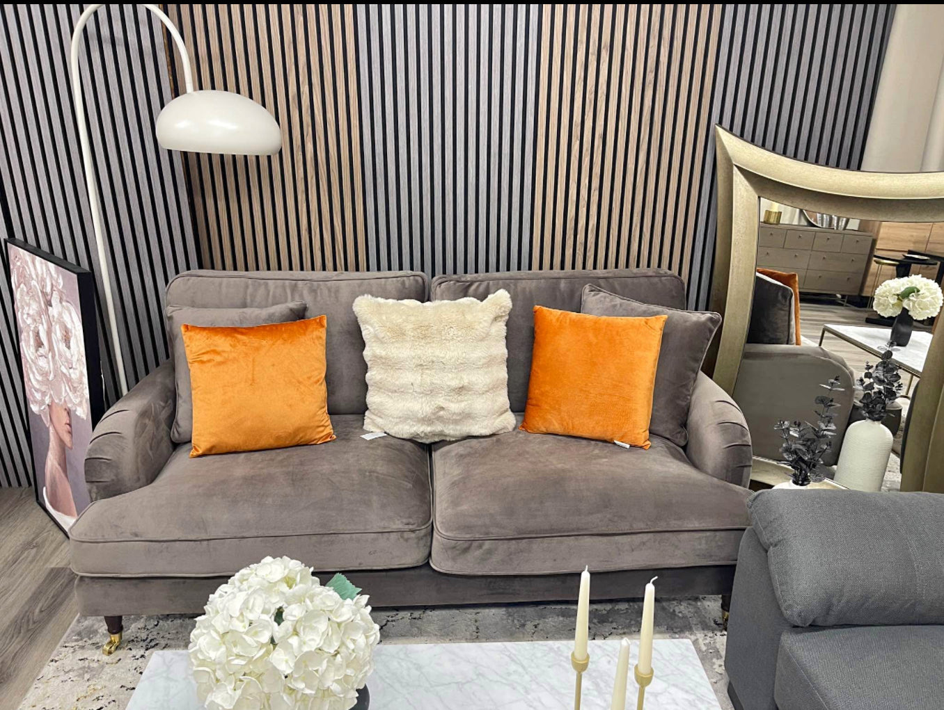 Velvet 3 Seater Sofa