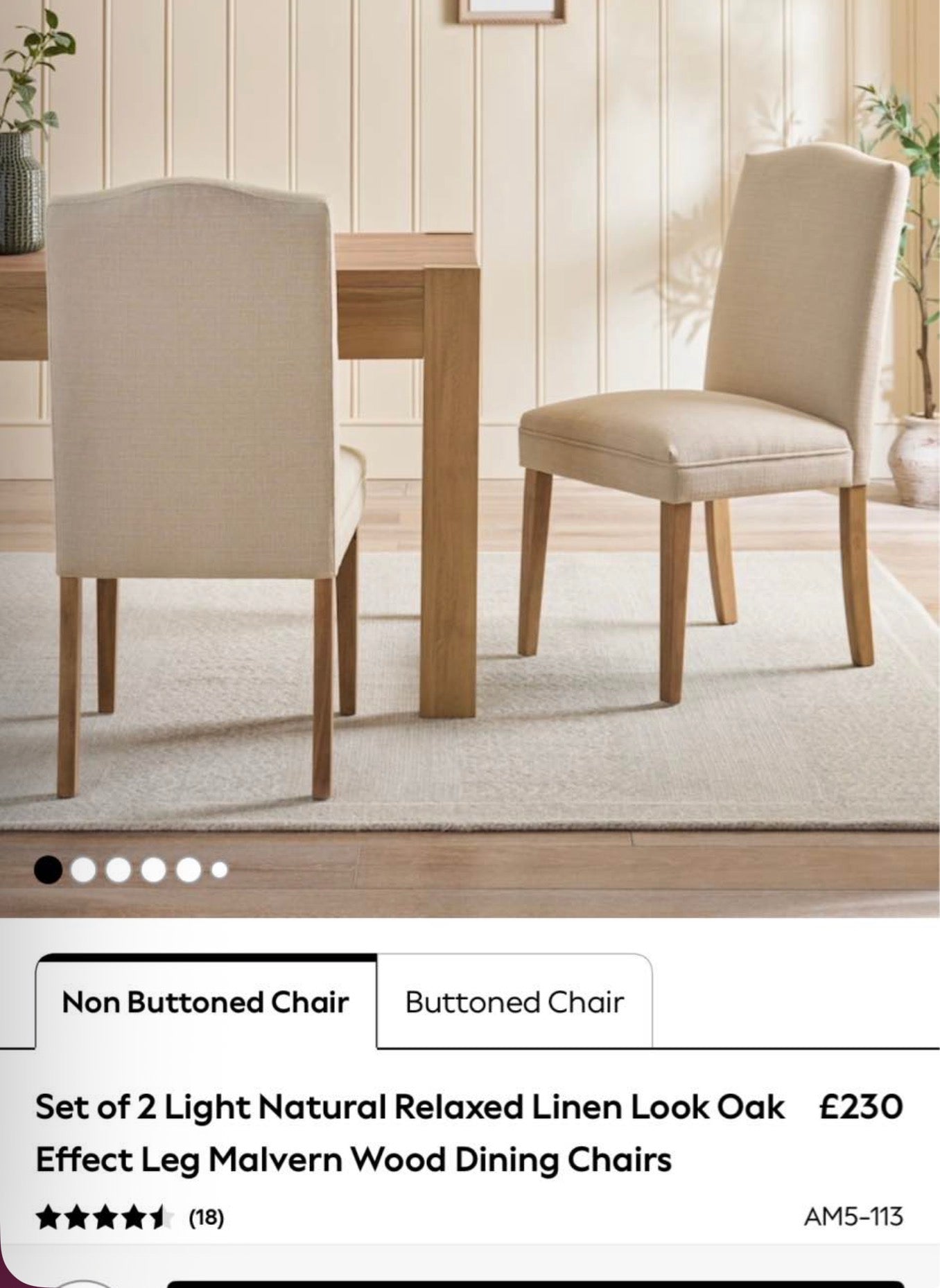 Set Of 2 Malvern Wood Chairs
