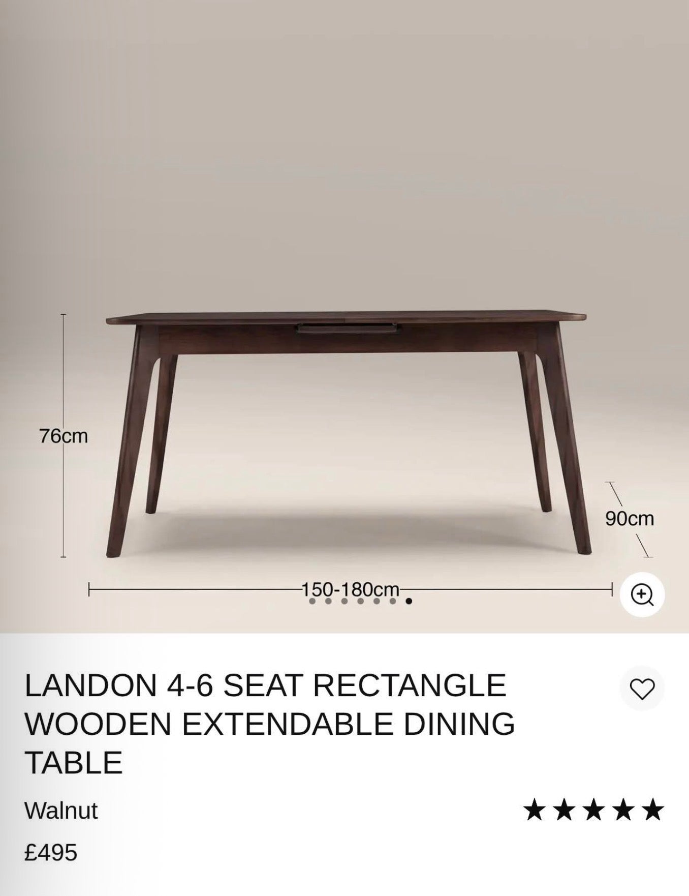 Landon Rectangular Extendable Dining Table