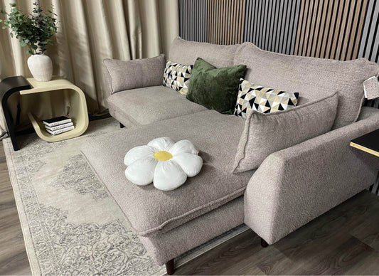 Corner Chaise Boucle Sofa