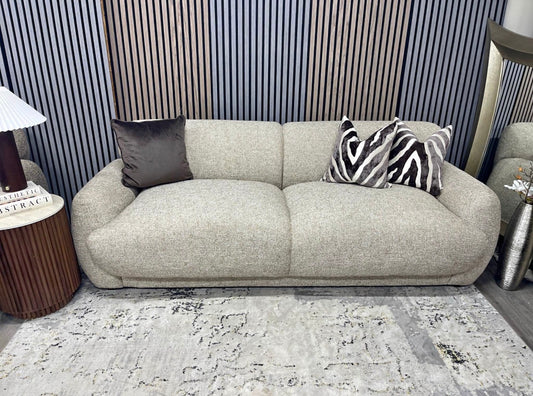 Cloud Speckled Latte Boucle 3 Seater Sofa