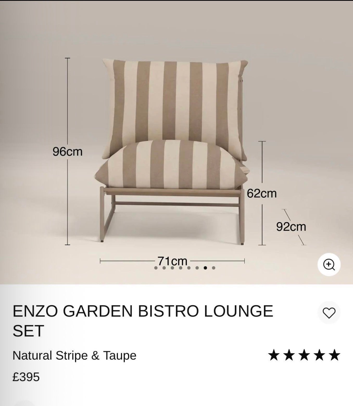 Enzo Garden Bistro Set