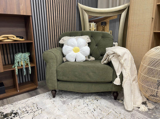 Dusk Olive Green Armchair