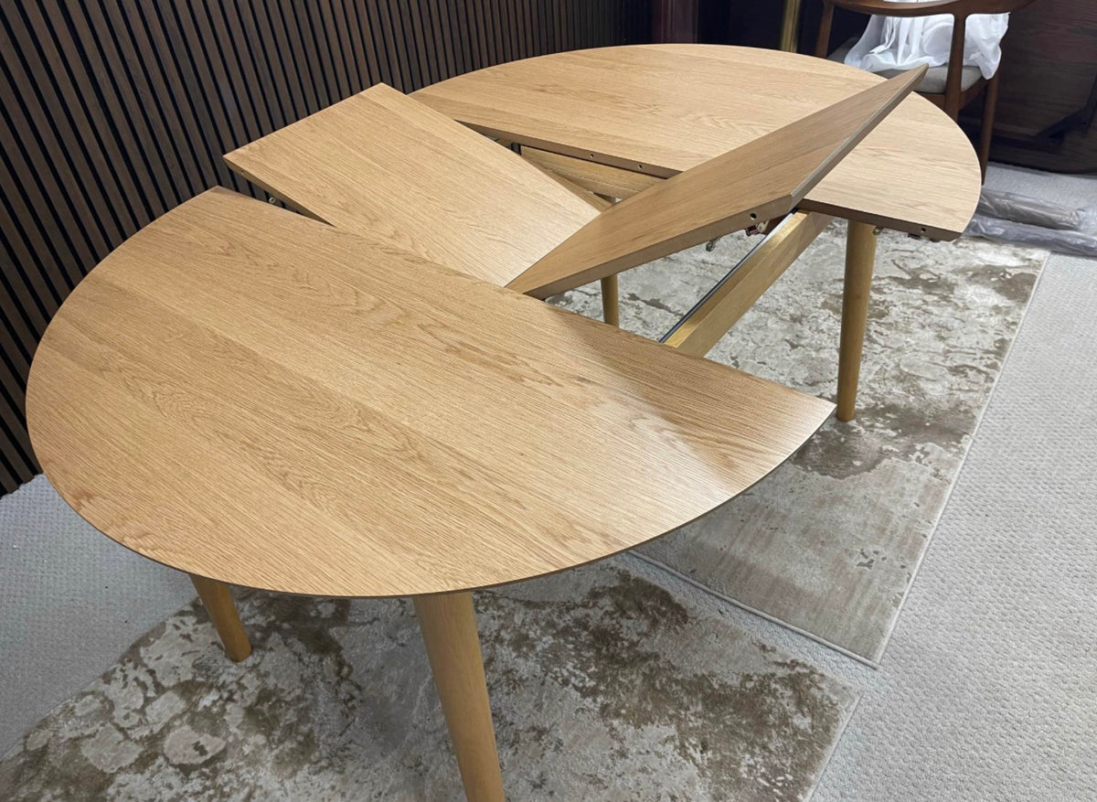 Montreux Round Wooden Extendable Dining Table