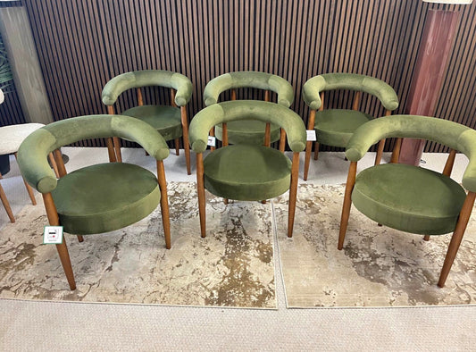 Elan Carver Dining Chairs x6