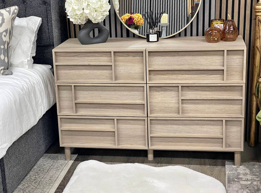 Next Light Oak Chest Of 6 Drawers