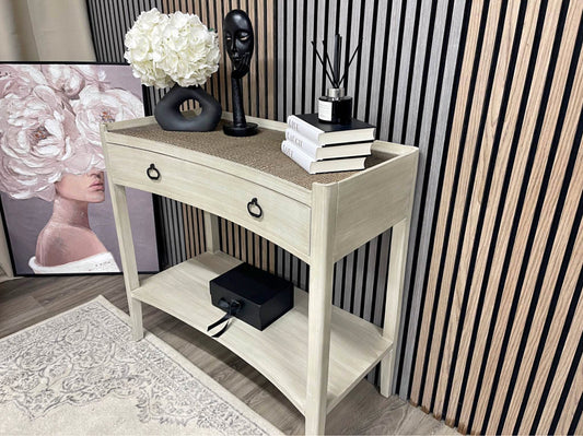 White Washed Console Table