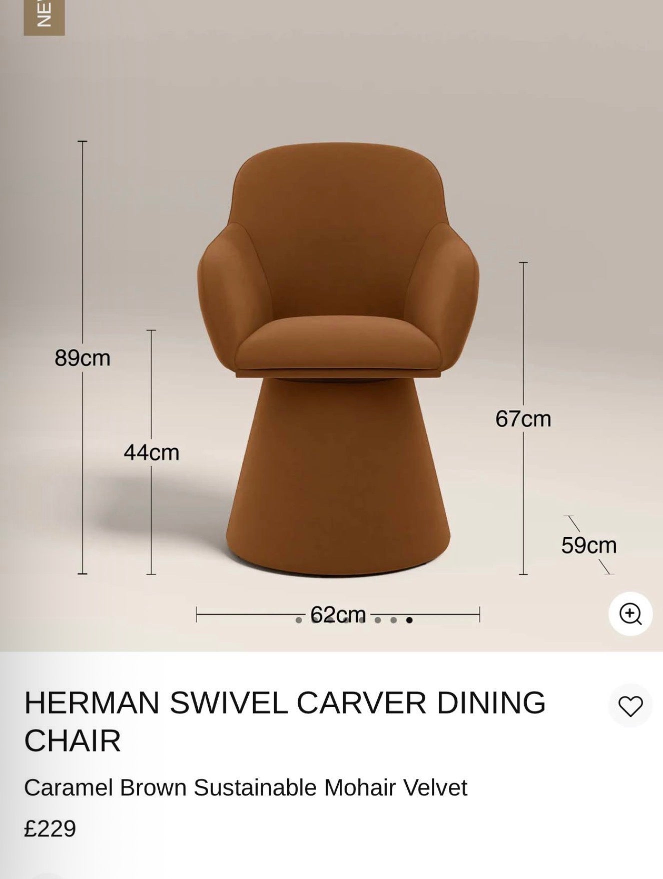 Herman Swivel Carver Dining Chairs x4