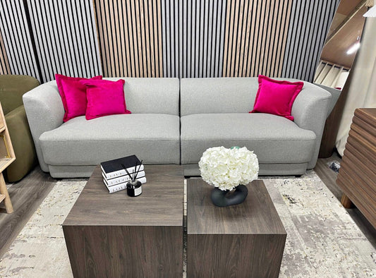 Harley Grey 3 Seater Sofa