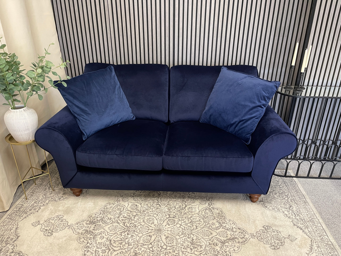 Dfs 2 seater velvet sofa