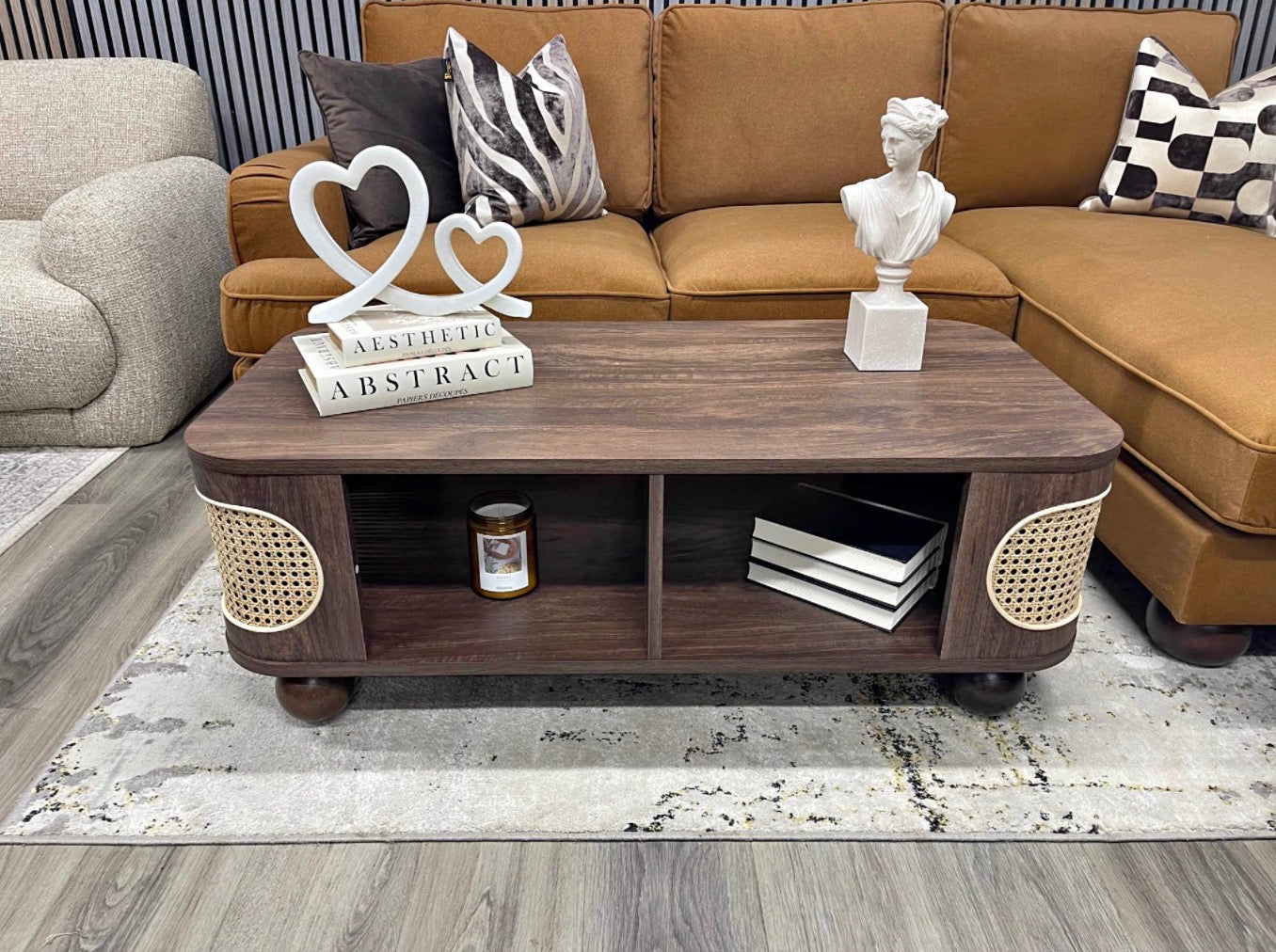 Rectangle Wooden Storage Coffee Table